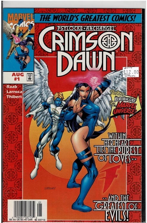 Psylocke And Archangel Crimson Dawn (1997) #1-4 Comic Pack Full Series!