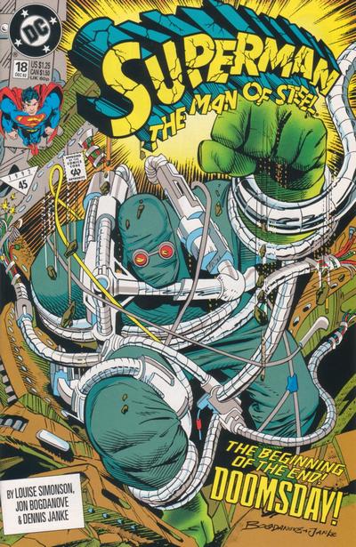 Superman: The Man of Steel #18 [Direct]-Fine (5.5 – 7) 1st Full Appearance of Doomsday.