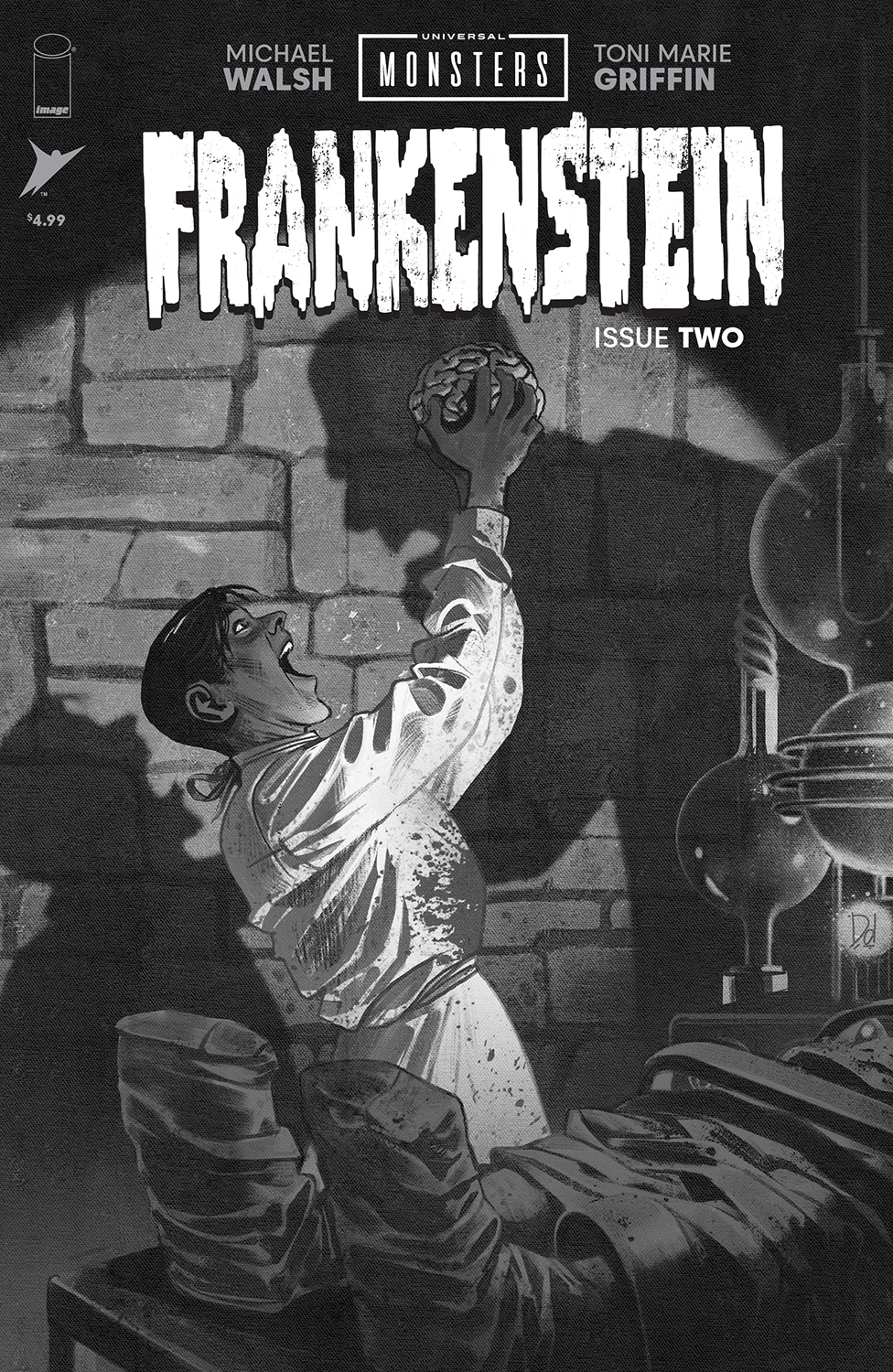 Universal Monsters Frankenstein #2 Cover D 1 for 25 Incentive Mike Del Mundo Classic Horror Variant (Of 4)