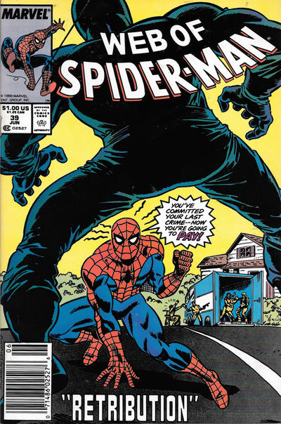 Web of Spider-Man #39 [Newsstand]-Very Good (3.5 – 5)