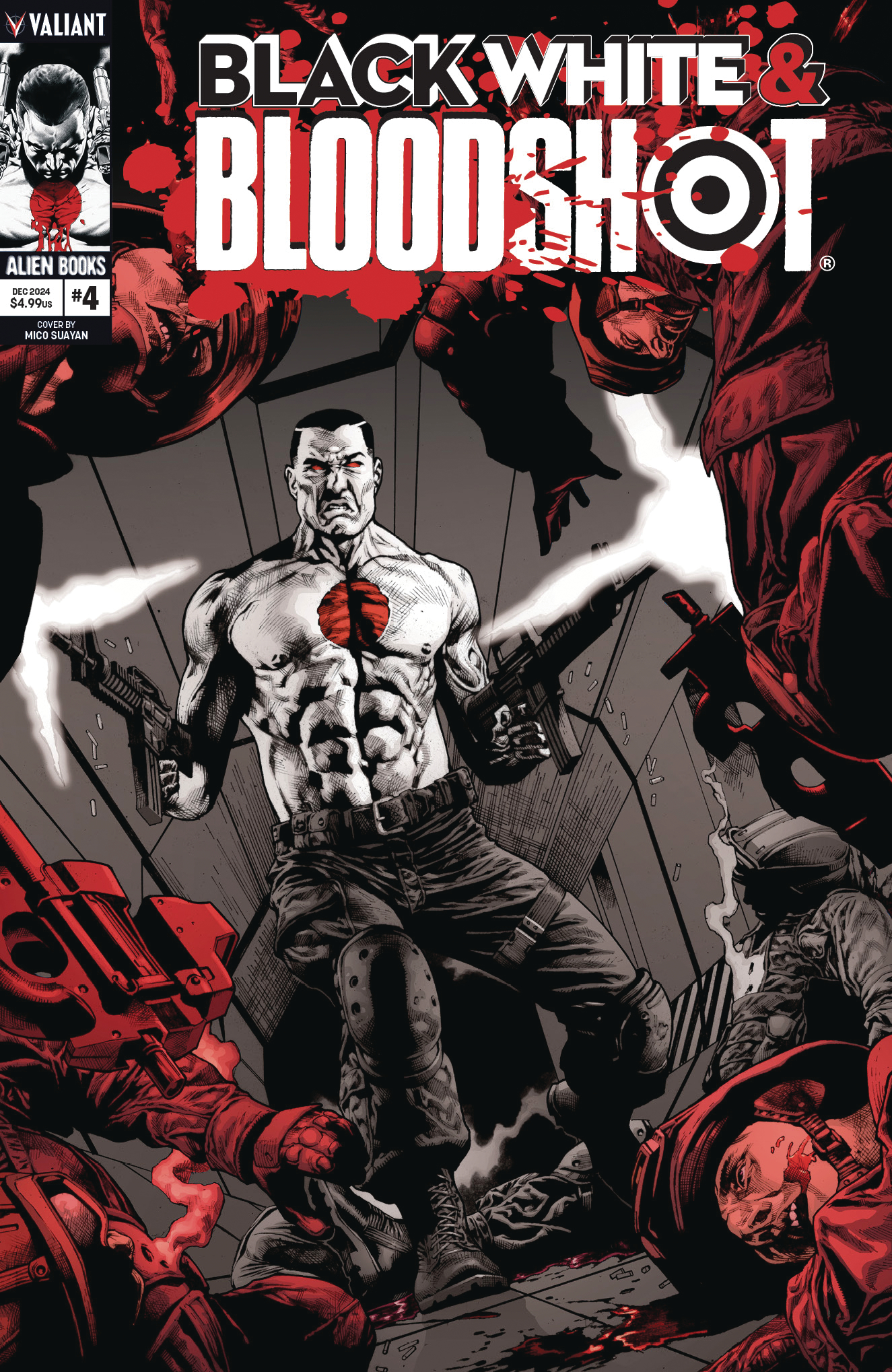 Black White & Bloodshot #4 Cover B Suayan (Mature) (Of 4)