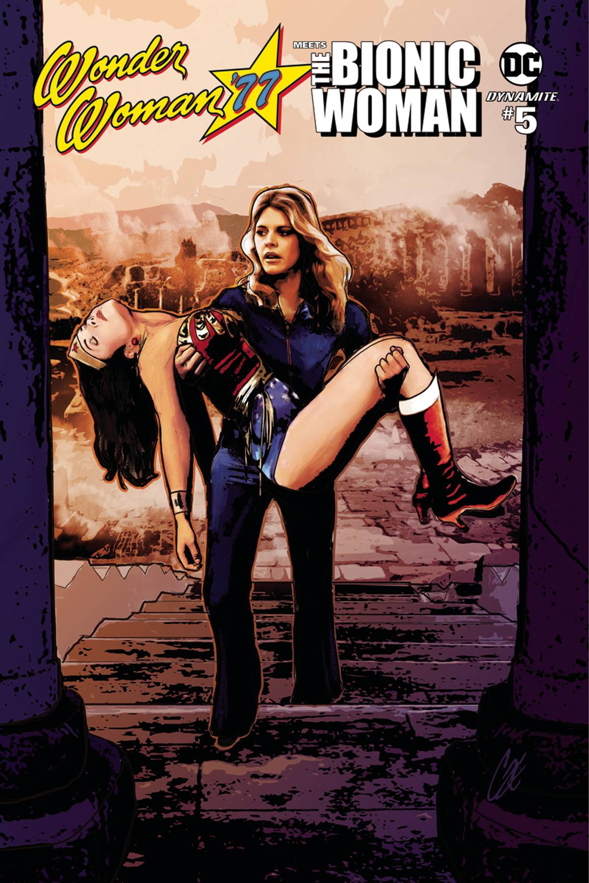 Wonder Woman 77 Bionic Woman #5 Cover A Staggs