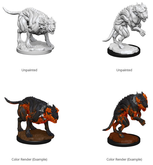 Pathfinder Unpainted Miniatures: Hell Hounds