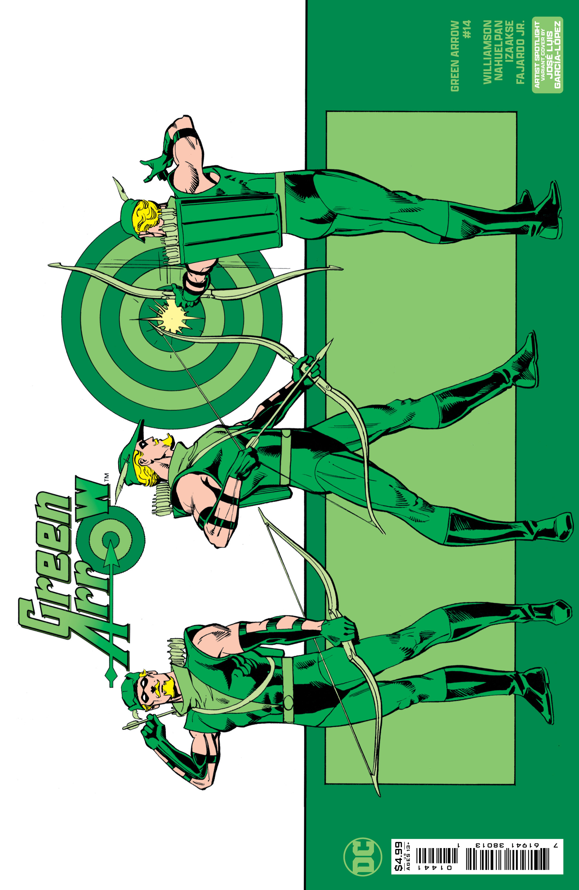 Green Arrow #14 Cover C Jose Luis Garcia-Lopez Artist Spotlight Wraparound Card Stock Variant 