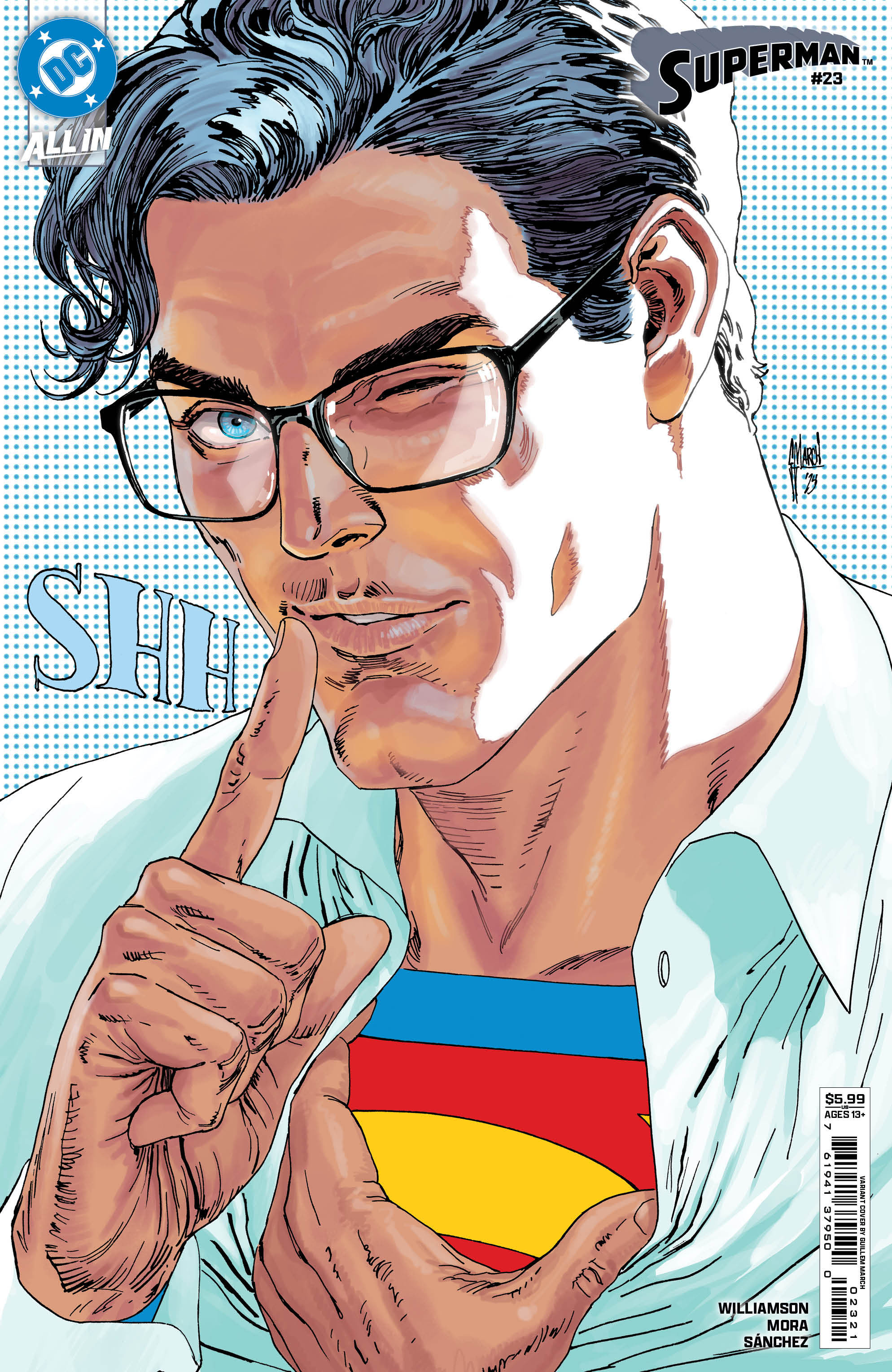 Superman #23 Cover D Guillem March Card Stock Variant