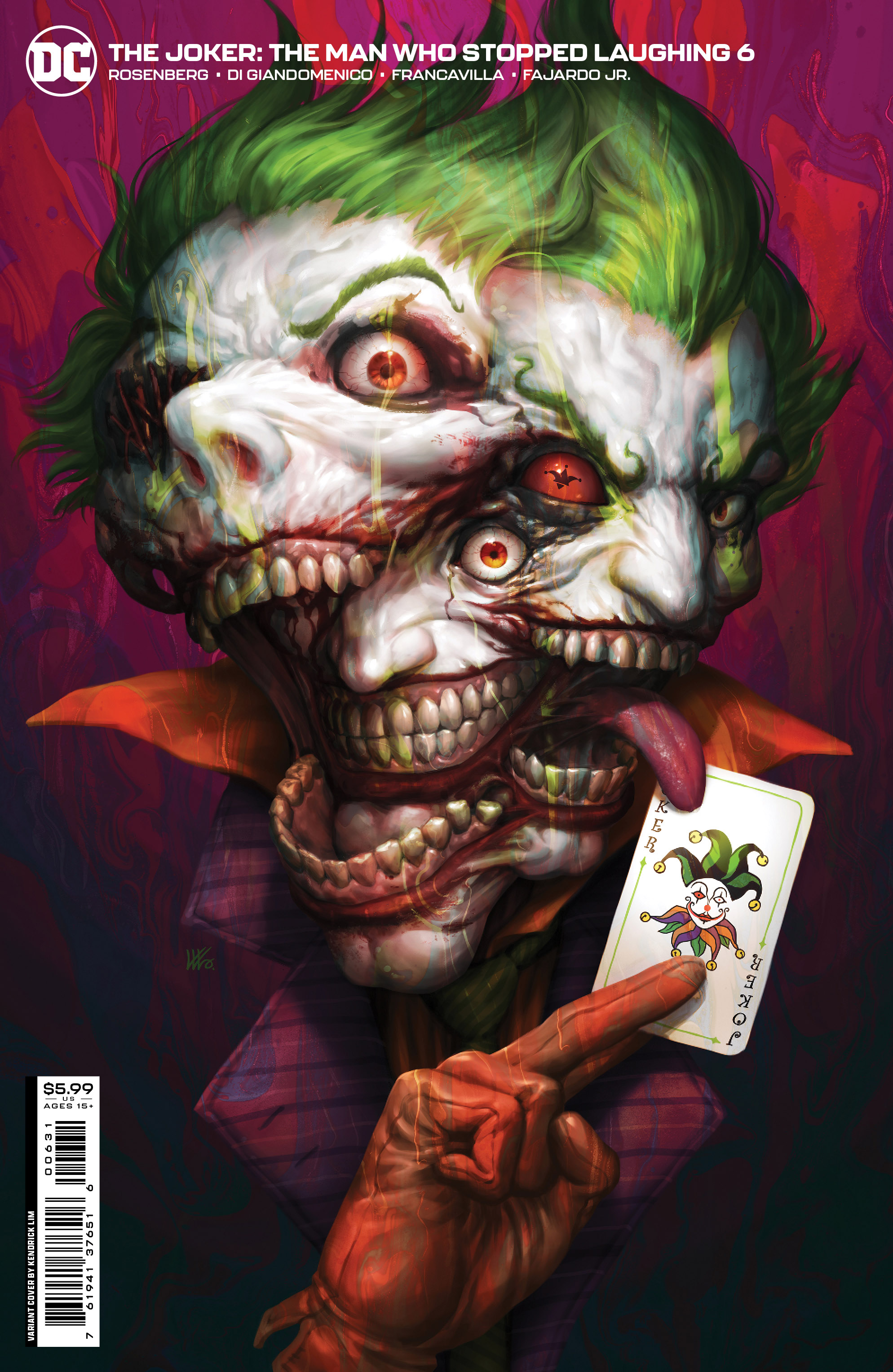 Joker The Man Who Stopped Laughing #6 Cover C Kendrick Kunkka Lim Variant