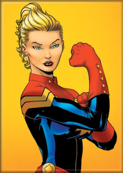 Captain Marvel We Can Do It Magnet