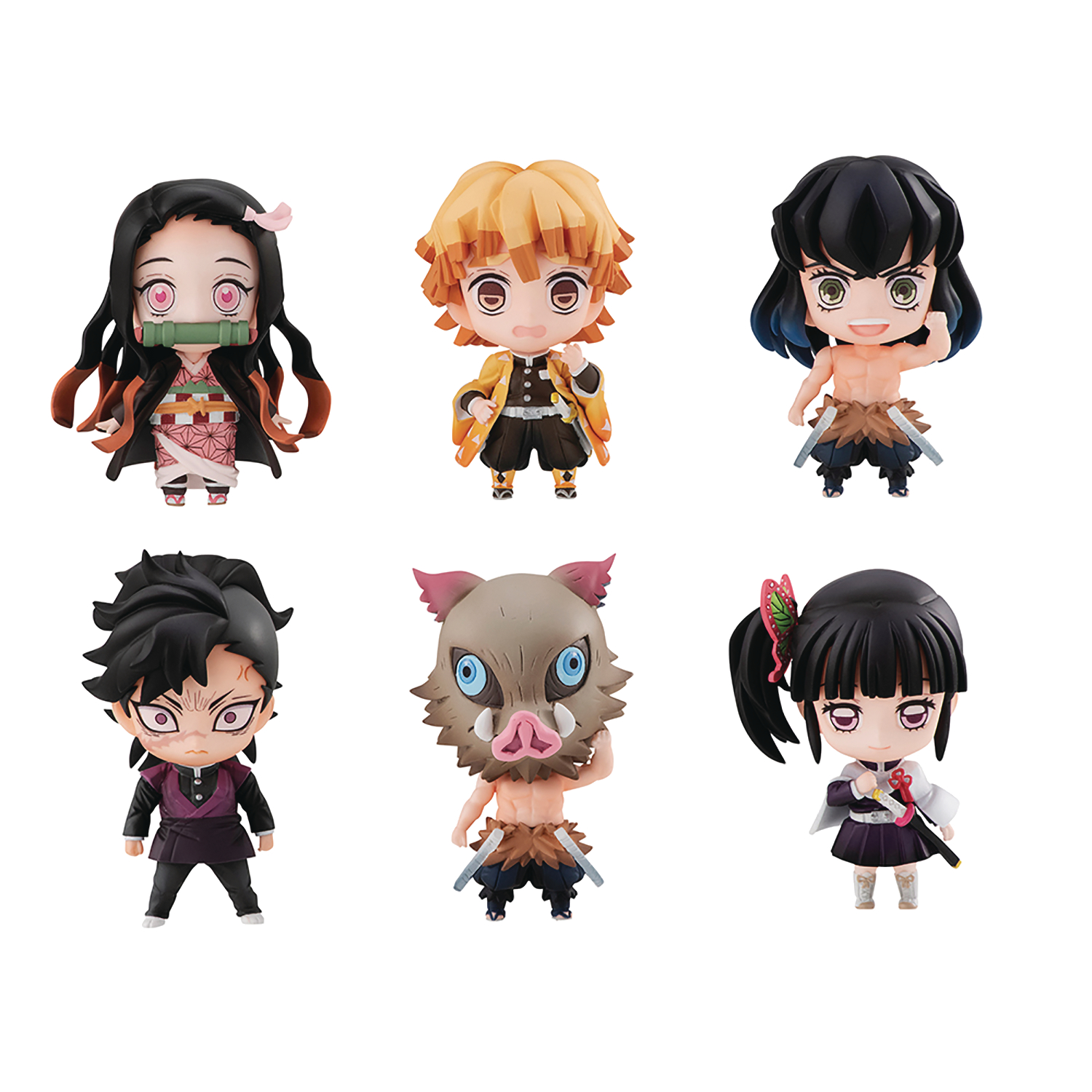 Demon Slayer Kimetsu Tanjiro & Friends Mascot Set W/gift