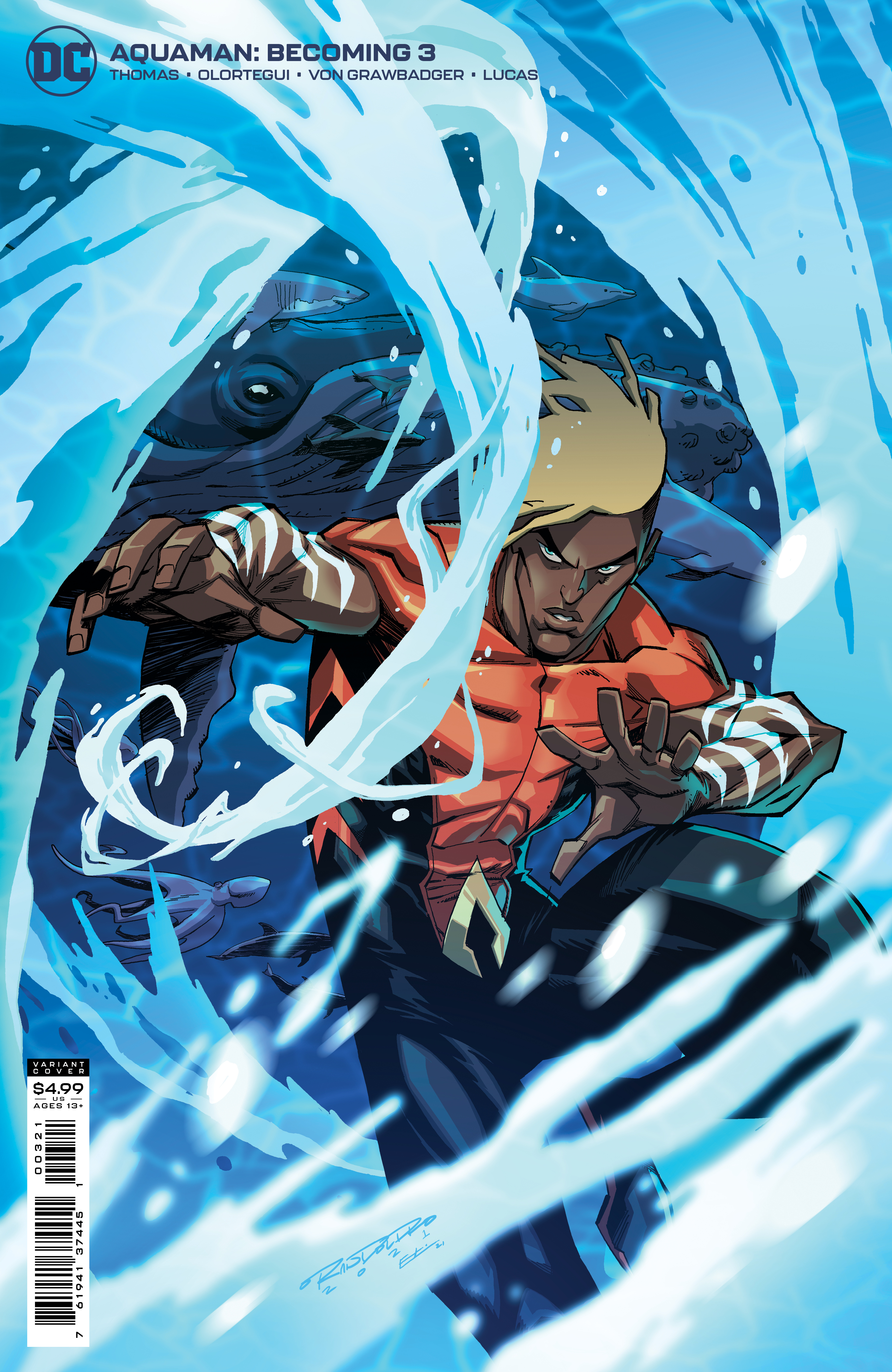 Aquaman the Becoming #3 Cover B Khary Randolph Card Stock Variant (Of 6)