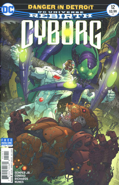 Cyborg #12 [Carlos D'anda Variant Cover]-Near Mint (9.2 - 9.8)