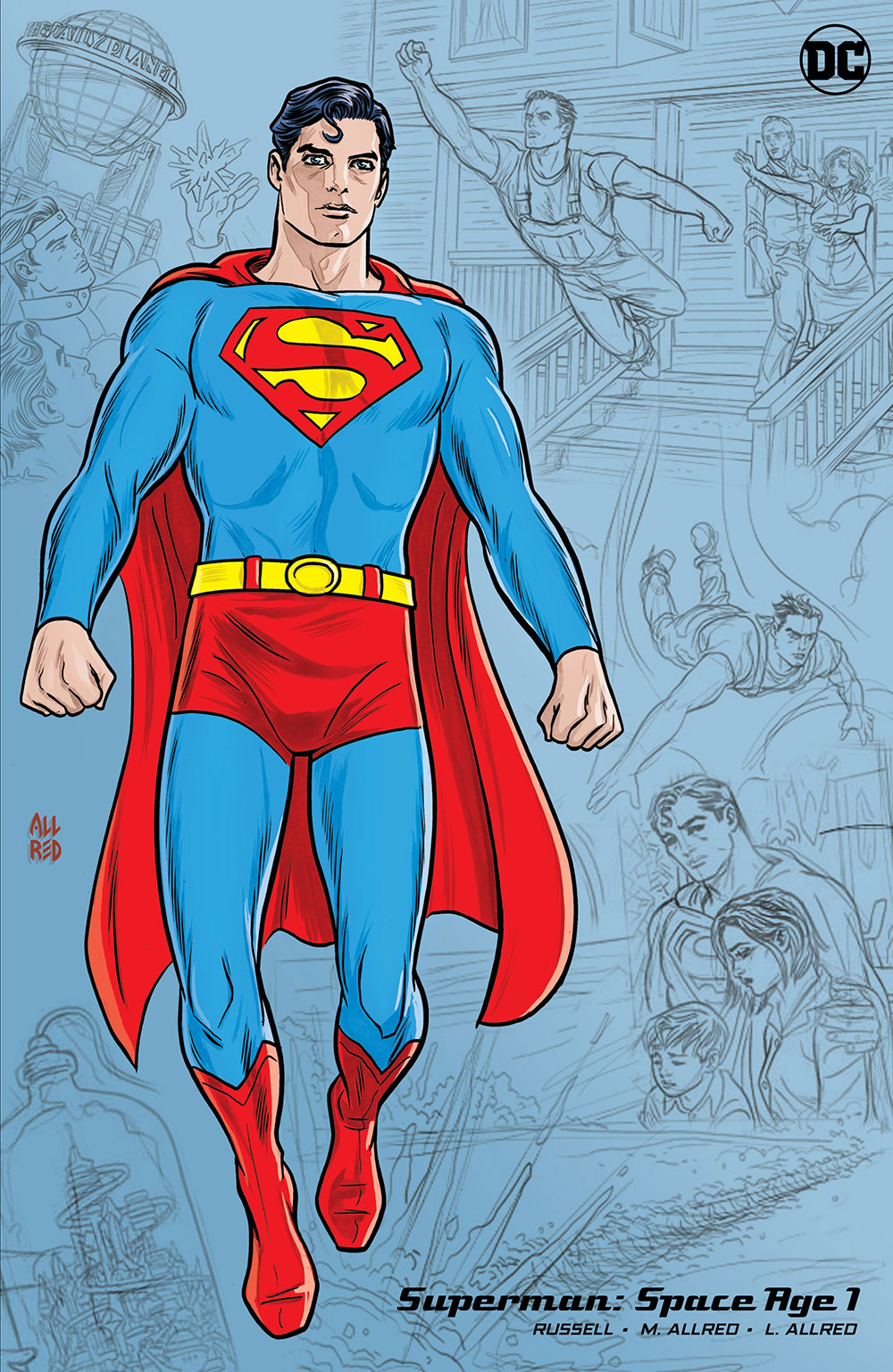 Superman Space Age #1 Cover D 1 For 50 Incentive Mike Allred Variant (Of 3)