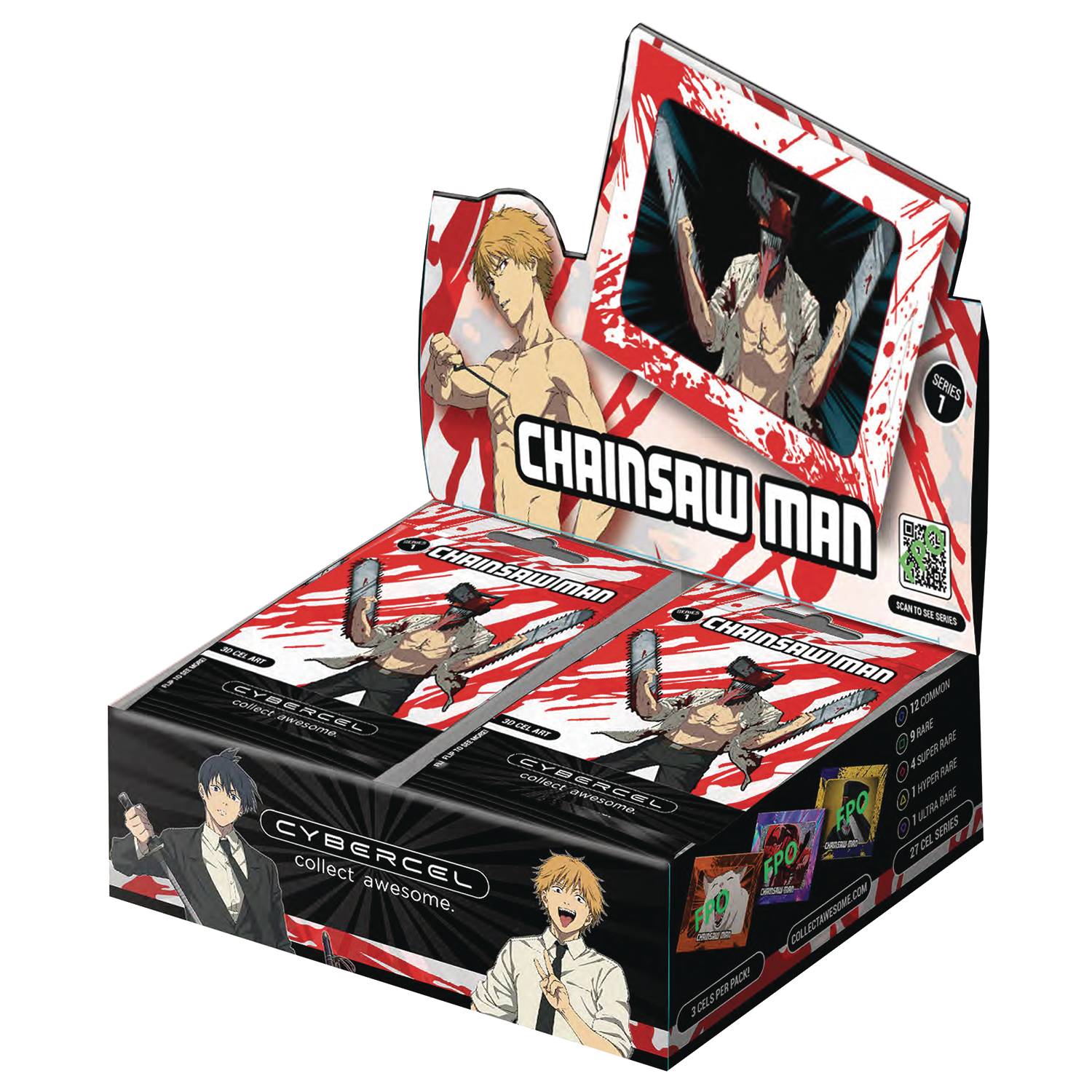 Cybercel Chainsaw Man 3d Cel Art Trading Cards Box (Mature)