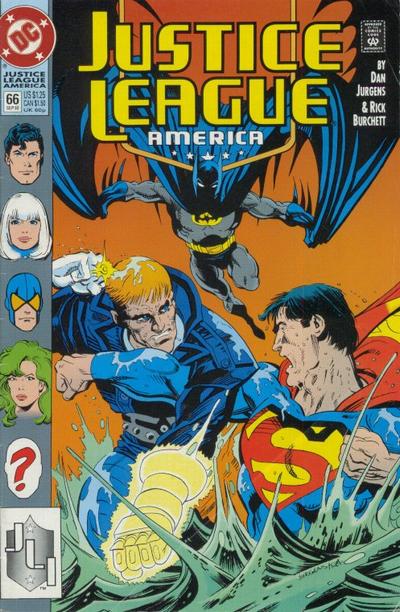 Justice League America #66 (1989)[Direct]-Fine (5.5 – 7)