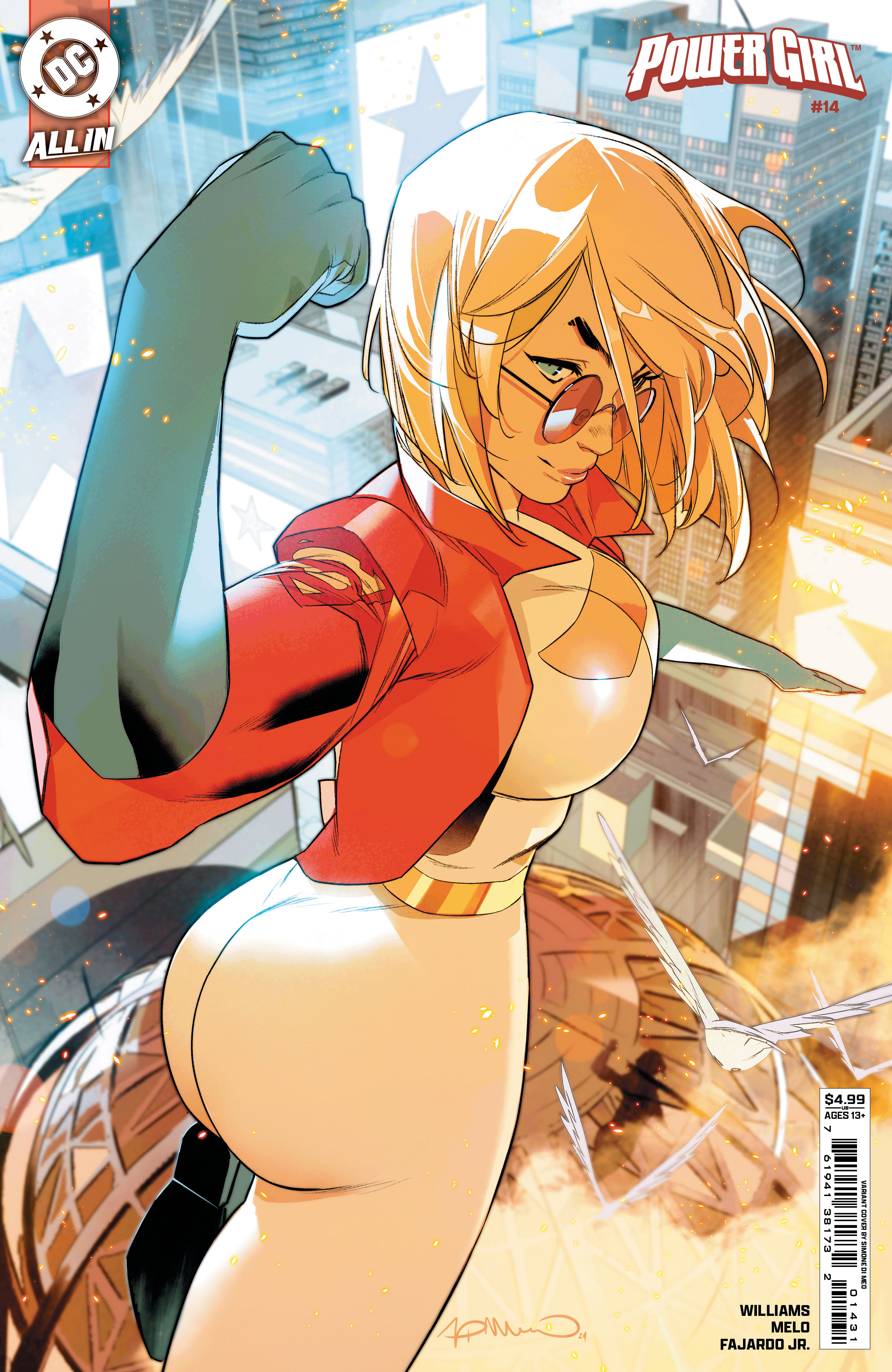 Power Girl #14 Cover C Simone Di Meo Card Stock Variant