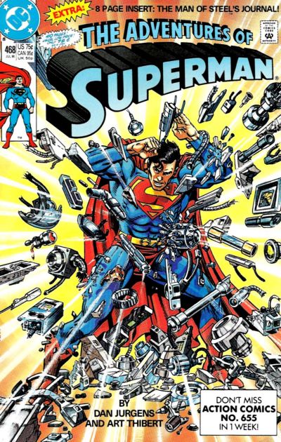 Adventures of Superman #468 [Direct]-Very Fine (7.5 – 9)