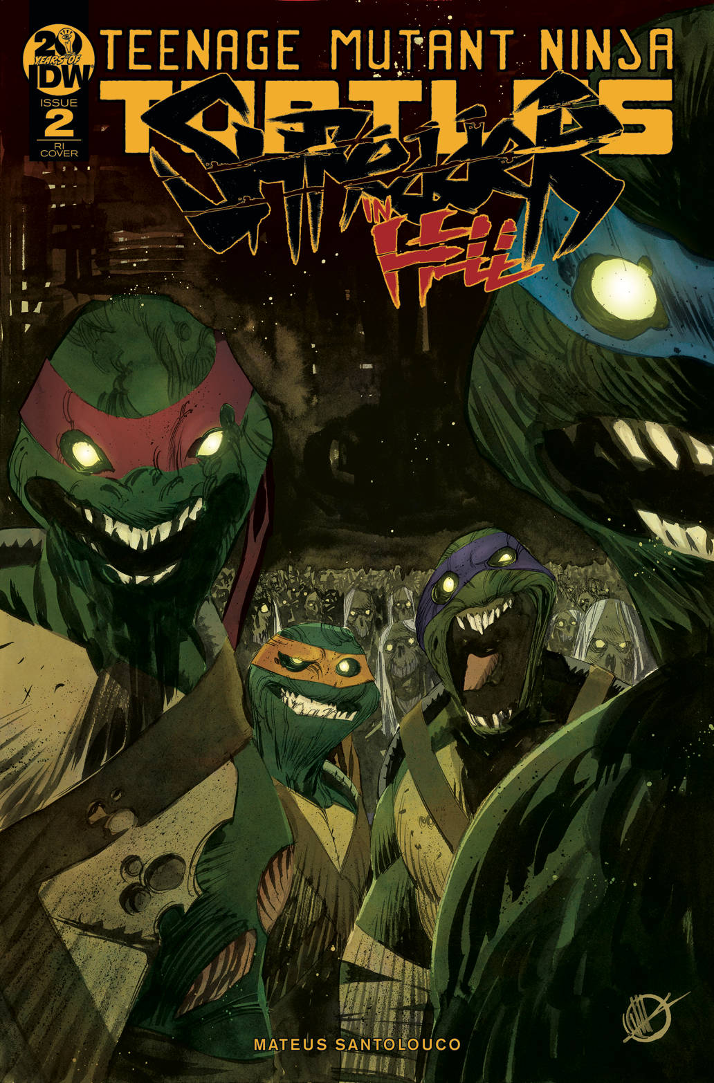 Teenage Mutant Ninja Turtles Shredder In Hell #2 1 for 10 Incentive Scalera