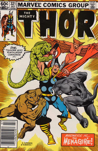 Thor #321 [Newsstand] - Fn/Vf 7.0