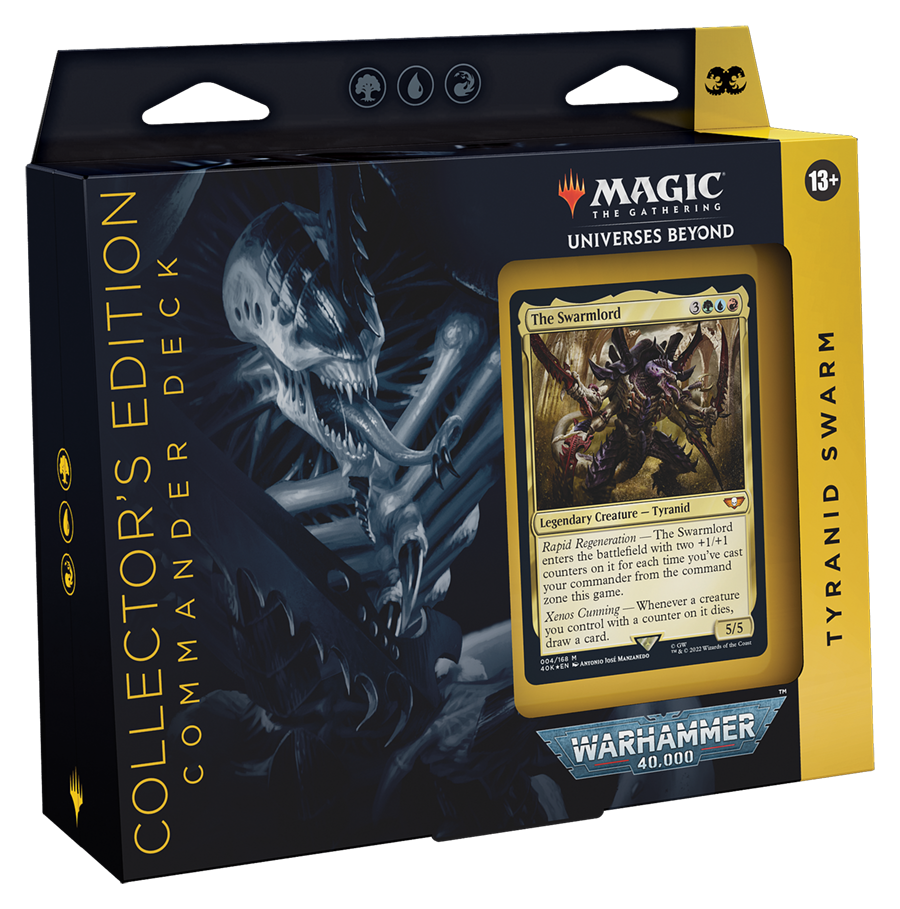 Magic the Gathering TCG Universes Beyond Warhammer 40k Collector Ed. Commander Deck – Tyranid Swarm