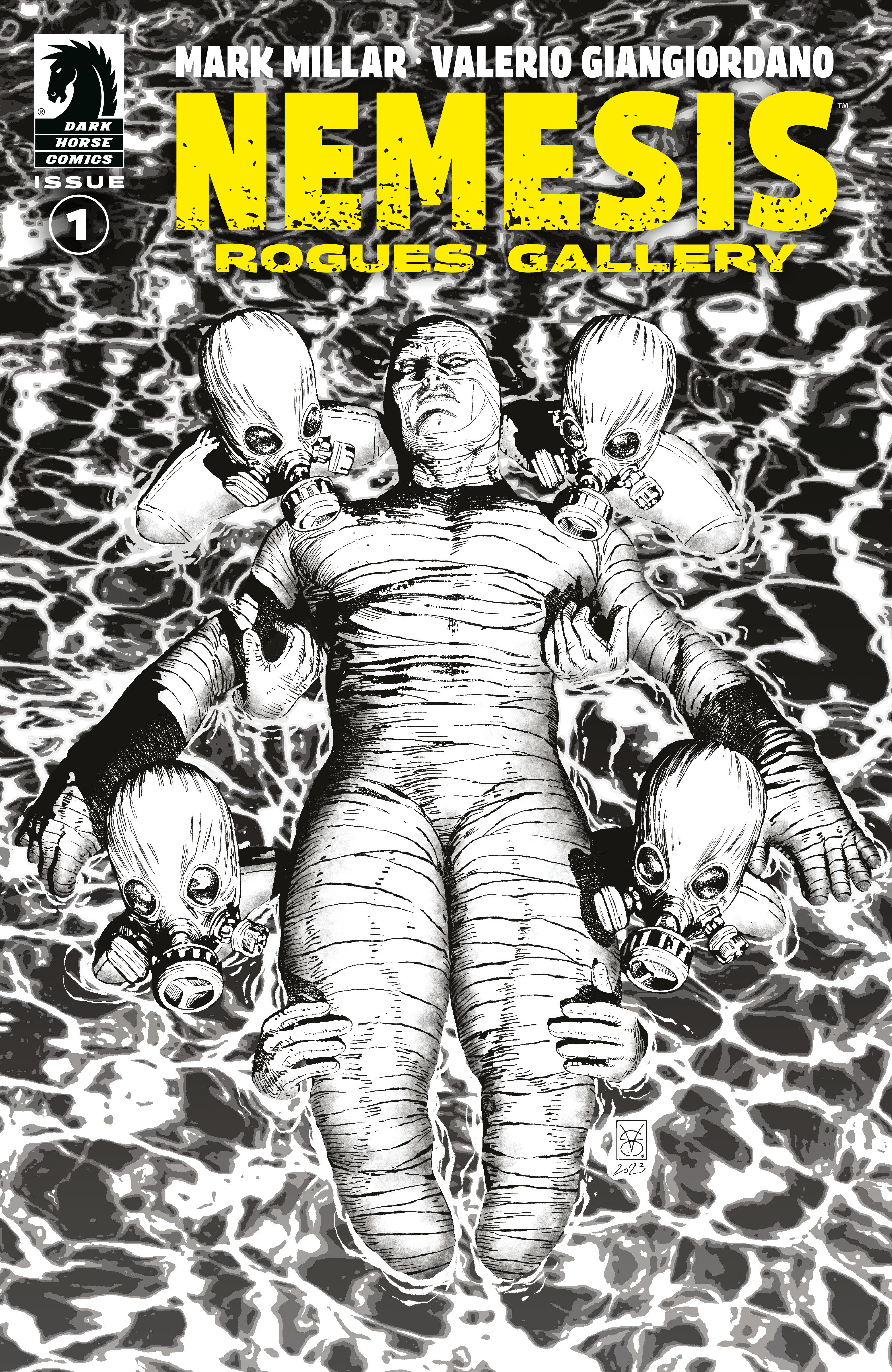 Nemesis Rogues' Gallery #1 Cover B 1 for 10 Incentive (B&W) (Valerio Giangiordano)