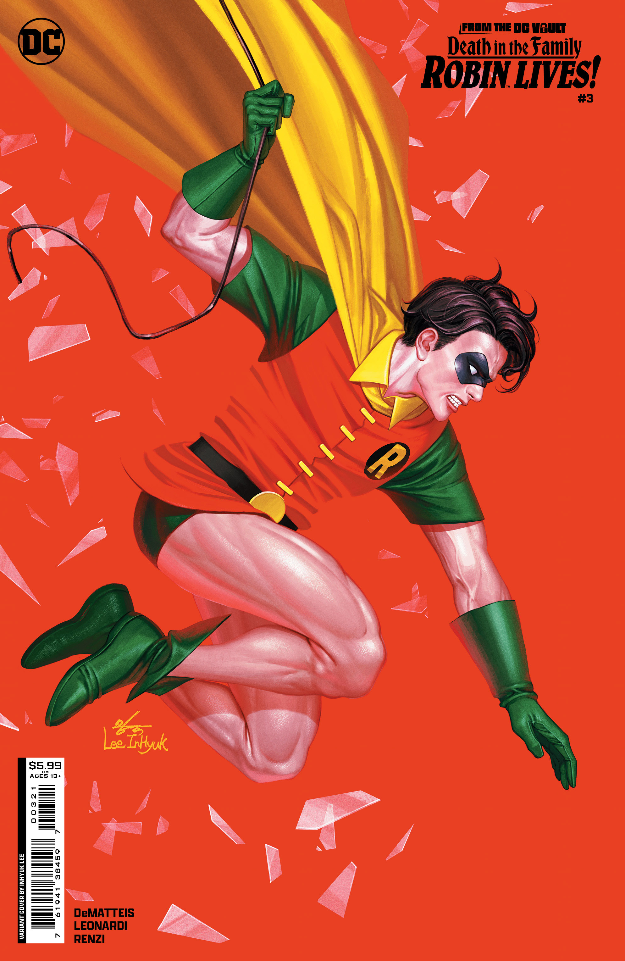 From the DC Vault Death in the Family Robin Lives! #3 Cover B Inhyuk Lee Card Stock Variant (Of 4)