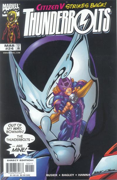 Thunderbolts #24-Very Fine