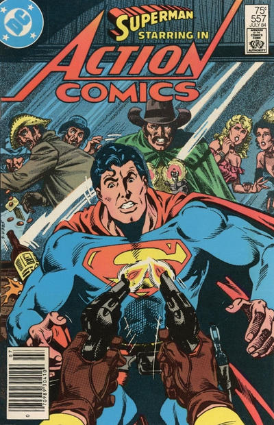 Action Comics #557 [Newsstand]-Near Mint (9.2 - 9.8)