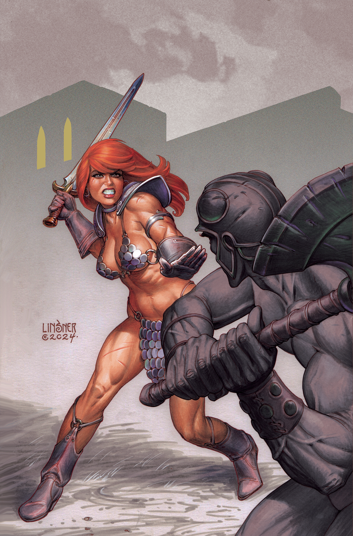 Red Sonja 2023 #17 Cover H 1 for 15 Incentive Linsner Virgin