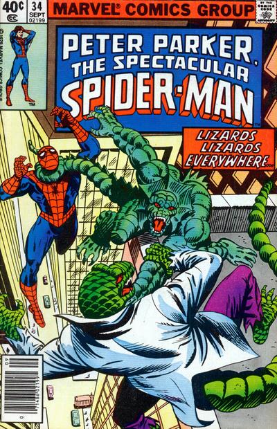 The Spectacular Spider-Man #34 [Newsstand](1976)-Very Good (3.5 – 5)