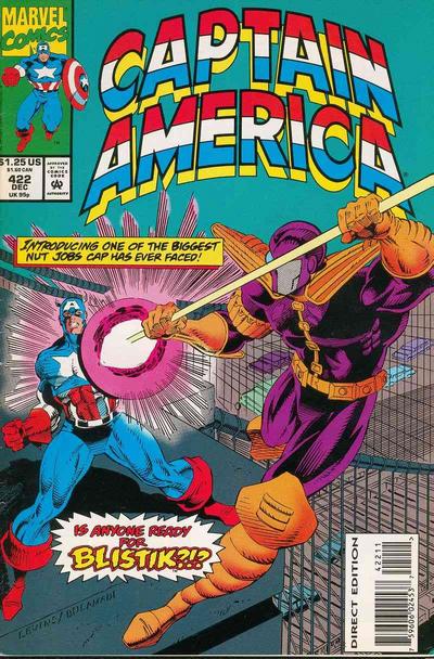 Captain America #422 [Direct Edition] - Vf 8.0