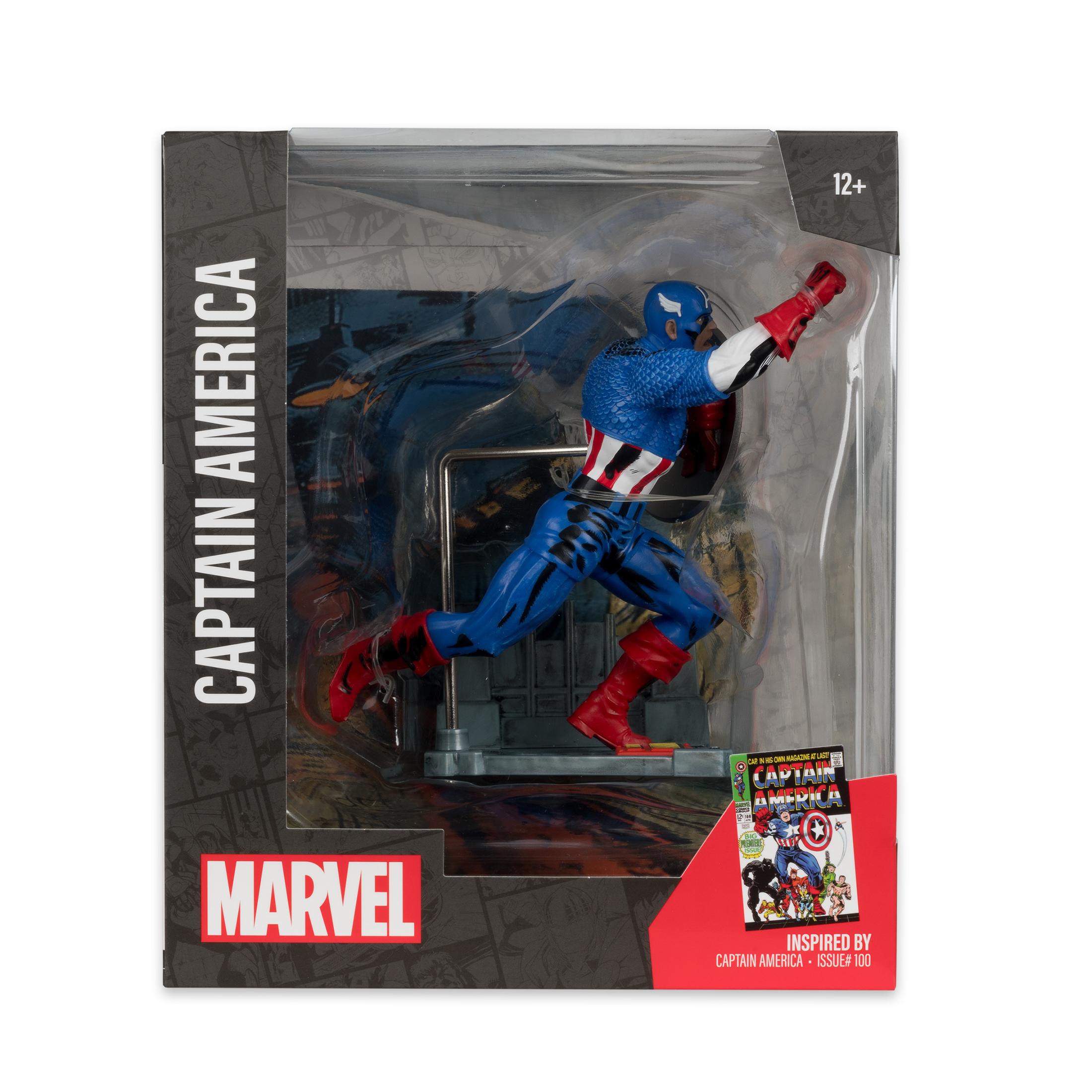 McFarlane Marvel Wave 2 Captain America #100 1/10 Scale Figure