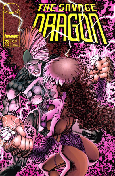 Savage Dragon #23 [Direct]-Very Fine (7.5 – 9) Mike Allred Pin-Up