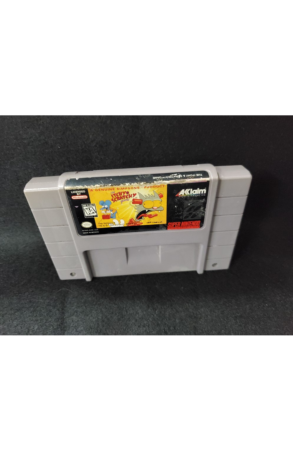 Super Nintendo Snes Itchy & Scratchy Game