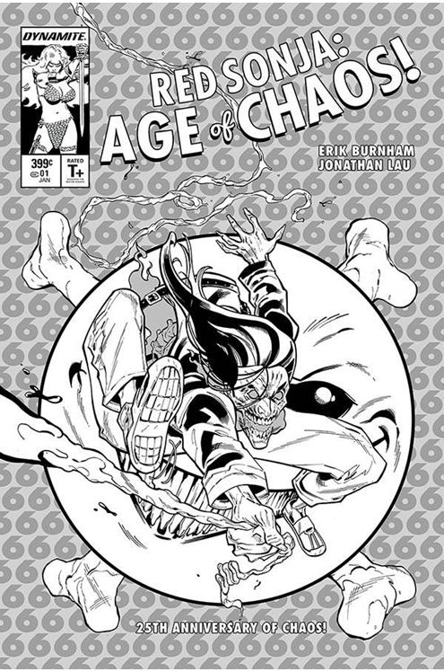 Red Sonja Age of Chaos #1 21 Copy Tormey Black & White Last Call Incentive