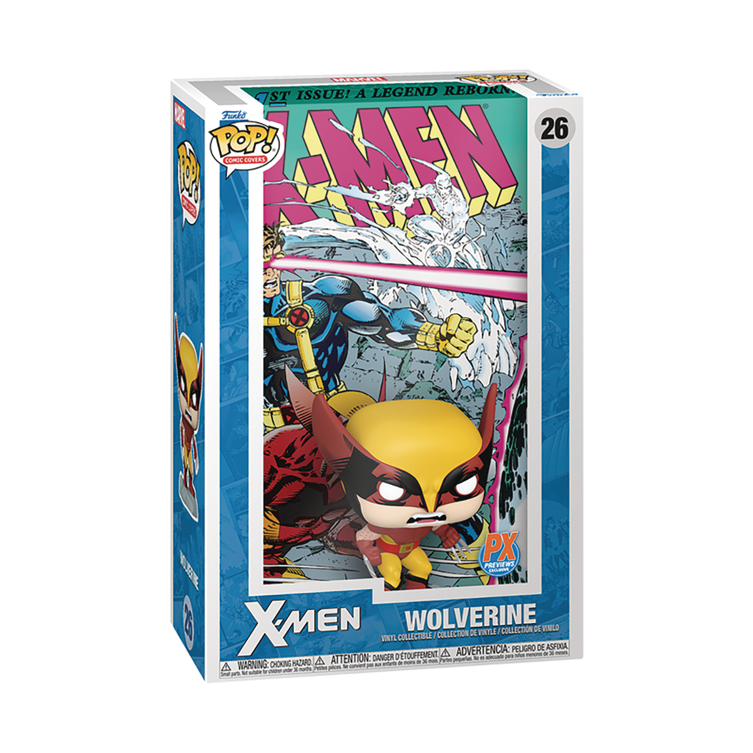 Pop Comic Cover Marvel X-Men Wolverine Vinyl Figure