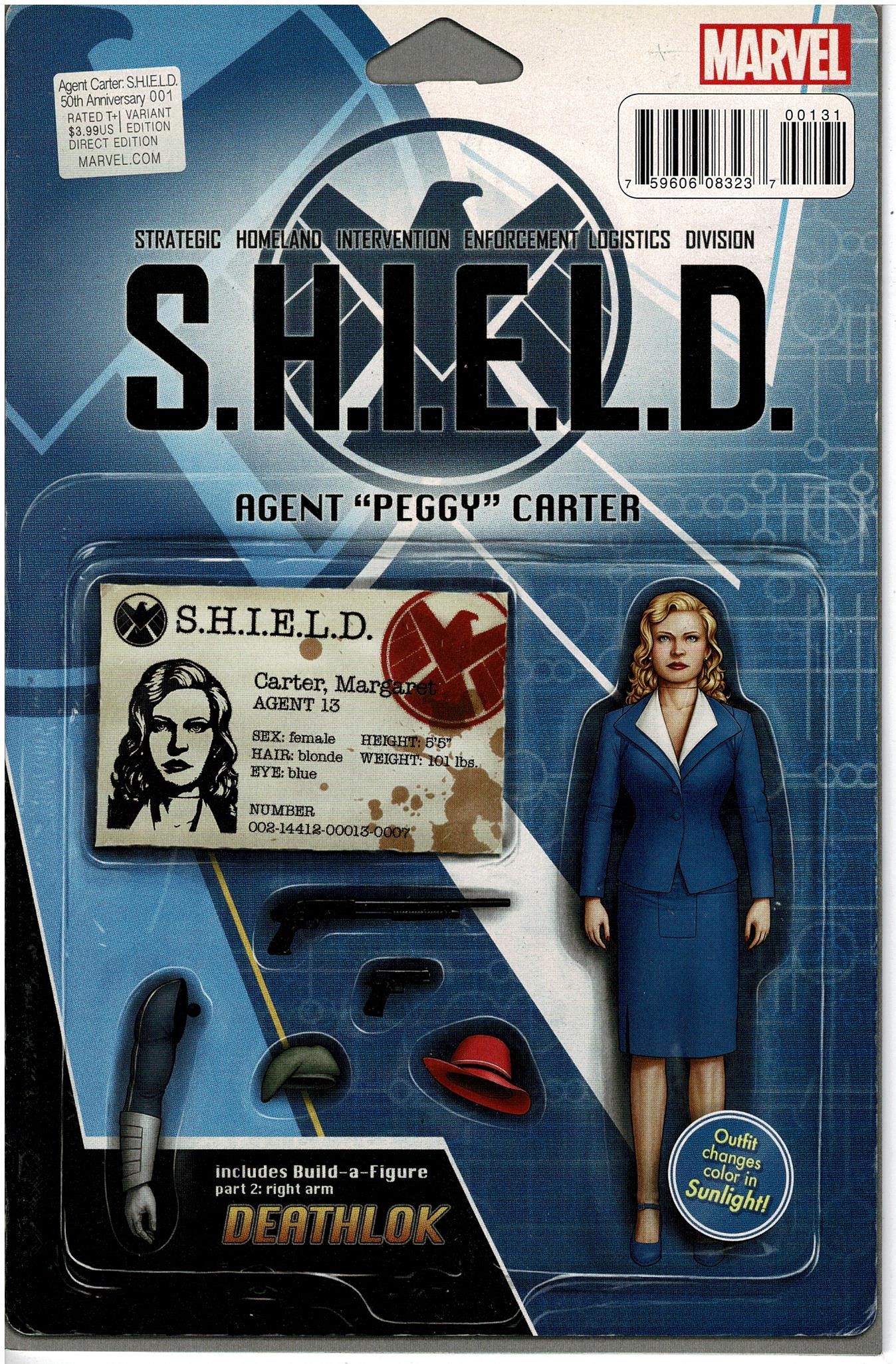 Agent Carter S.H.I.E.L.D. 50th Anniversary #1 (Christopher Action Figure Variant) (2015)