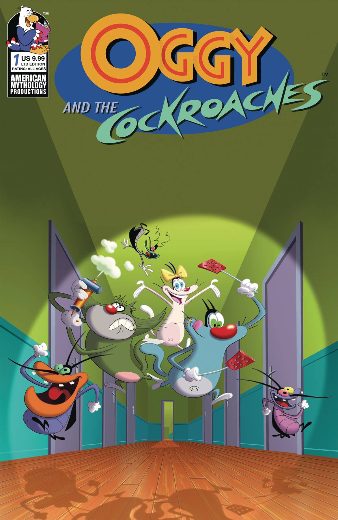 Oggy & The Cockroaches #1 Cover C Limited Edition Animation Cel Homage