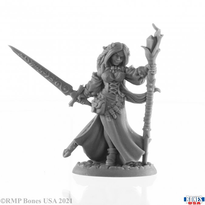 Lysette, Elven Mage Bones Reaper Mini