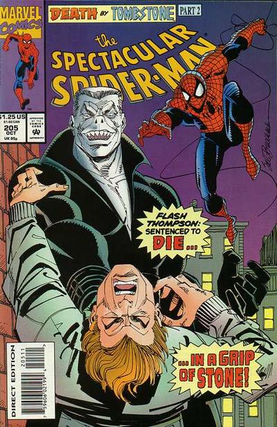 The Spectacular Spider-Man #205 [Direct Edition]-Fine (5.5 – 7)