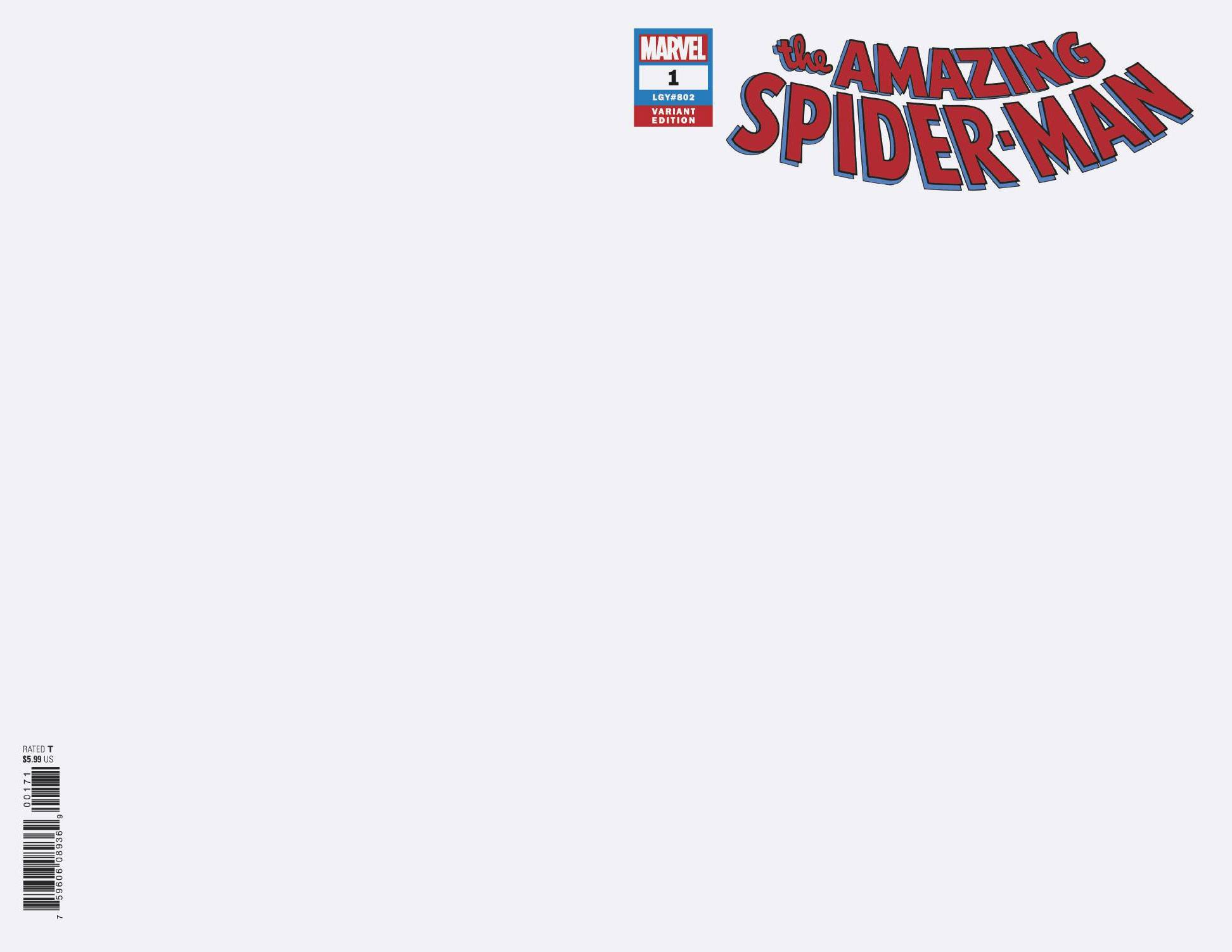 Amazing Spider-Man #1 Blank Variant (2018)