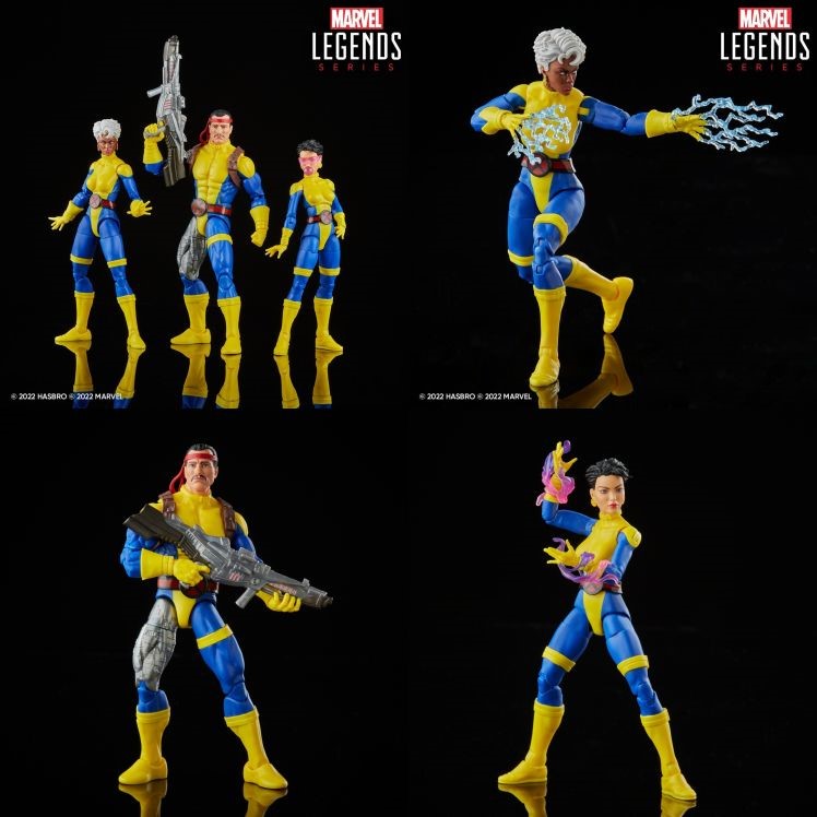 Marvel Legends Forge, Storm, & Jubilee X-Men 60th Anniversary Action Figure Set