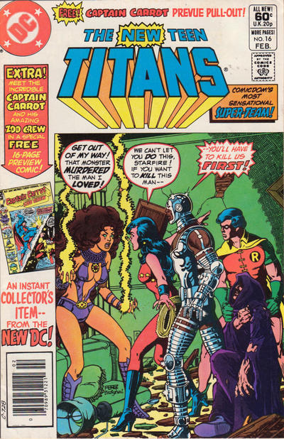 The New Teen Titans #16 [Newsstand](1980)-Very Fine (7.5 – 9)