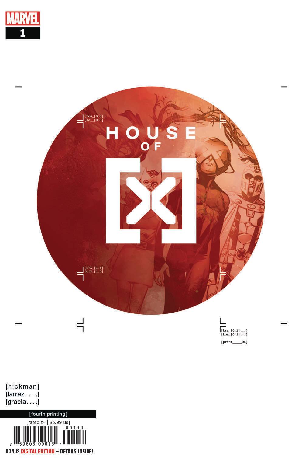 House of X #1 4th Printing Larraz Variant (Of 6)