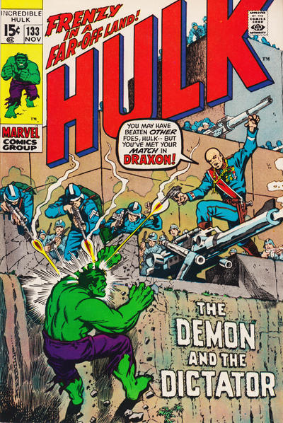 The Incredible Hulk #133 - G/Vg, Cover Detached At Bottom Staple