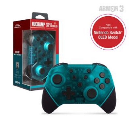 "Nuchamp" Wireless Game Controller For Nintendo Switch®/Nintendo Switch Lite® (Turquoise) - Armor3