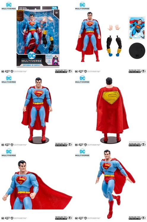 DC Build A Action Figure Superman of Earth 2 (Crisis) Gold Label