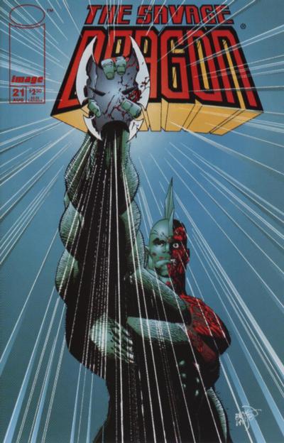 Savage Dragon #21 [Direct]-Very Fine (7.5 – 9) Mark Pacella & Dan Panosian Pin-Up