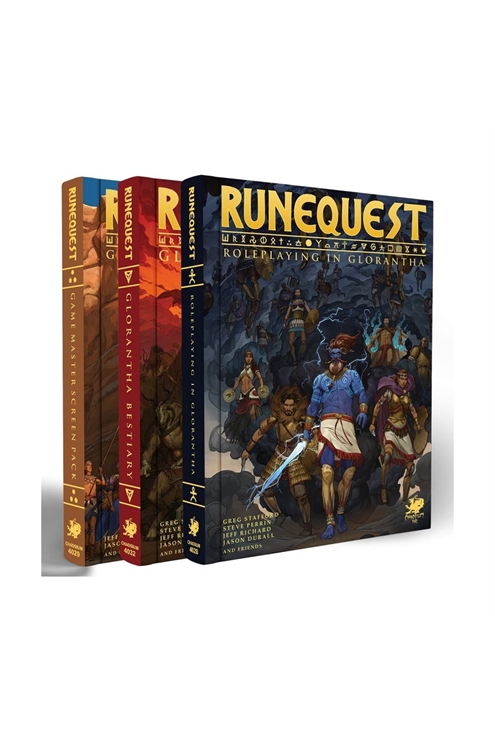 Chaosium Runequest Roleplaying In Glorantha - Slipcase Set (4th Ed) Pre-Owned