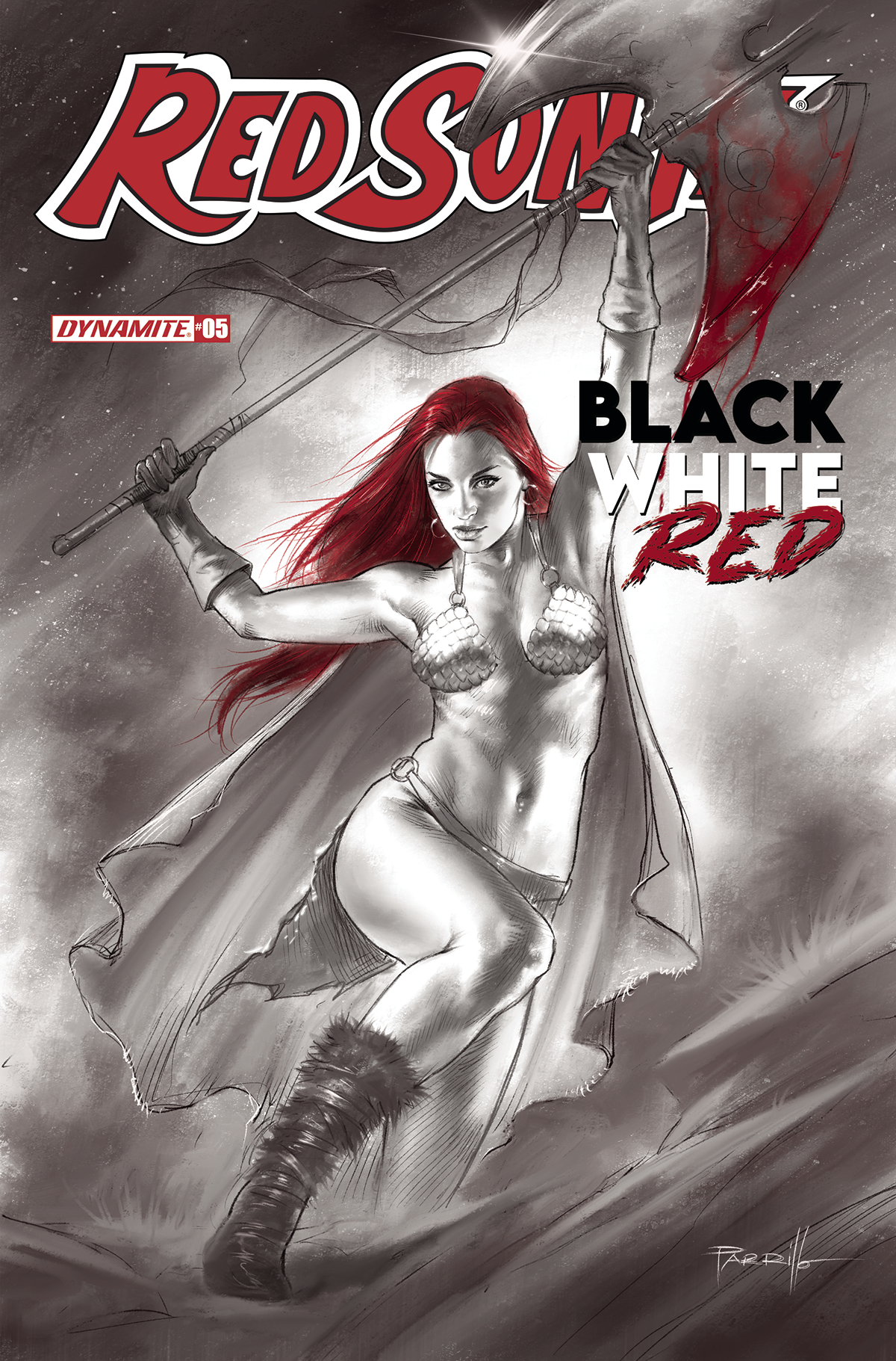 Red Sonja Black White Red #5 Cover A Parrillo