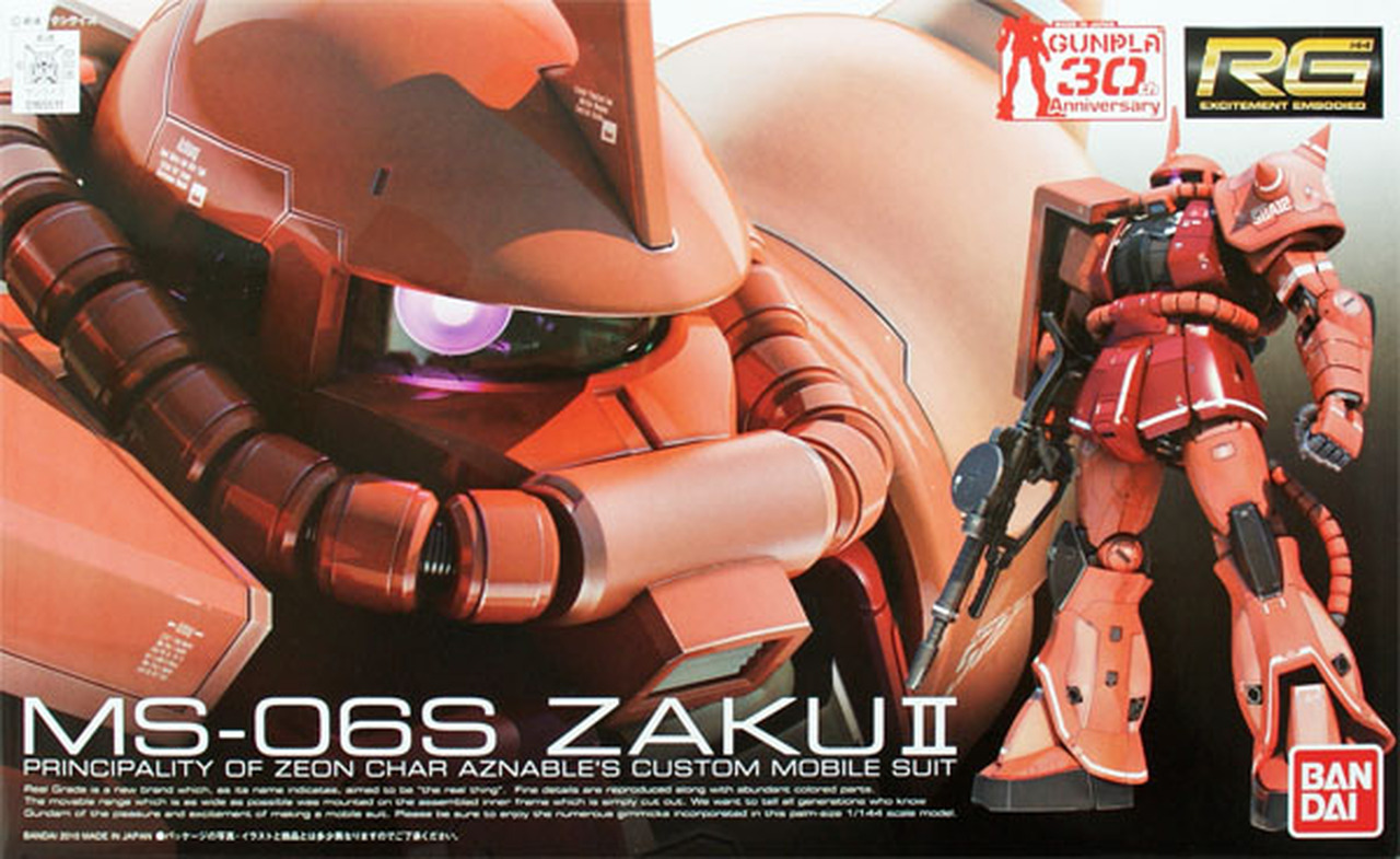 Gundam Ms-06s Zaku II Rg 1/144 Model Kit