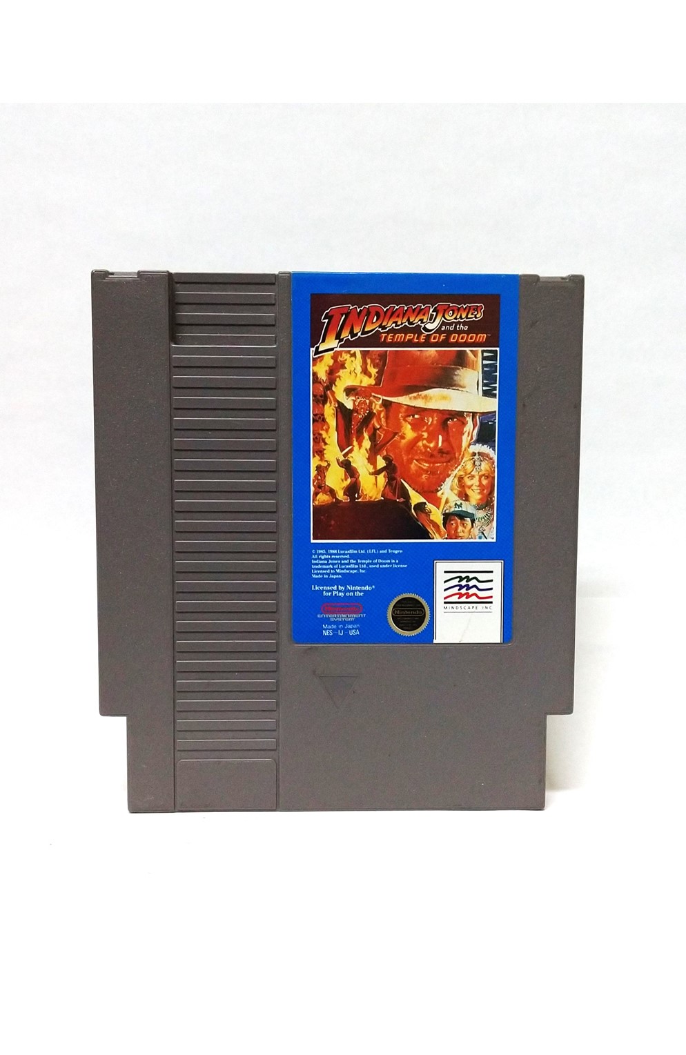 Nintendo Nes Indiana Jones And The Temple of Doomcartridge Only (Excellent)